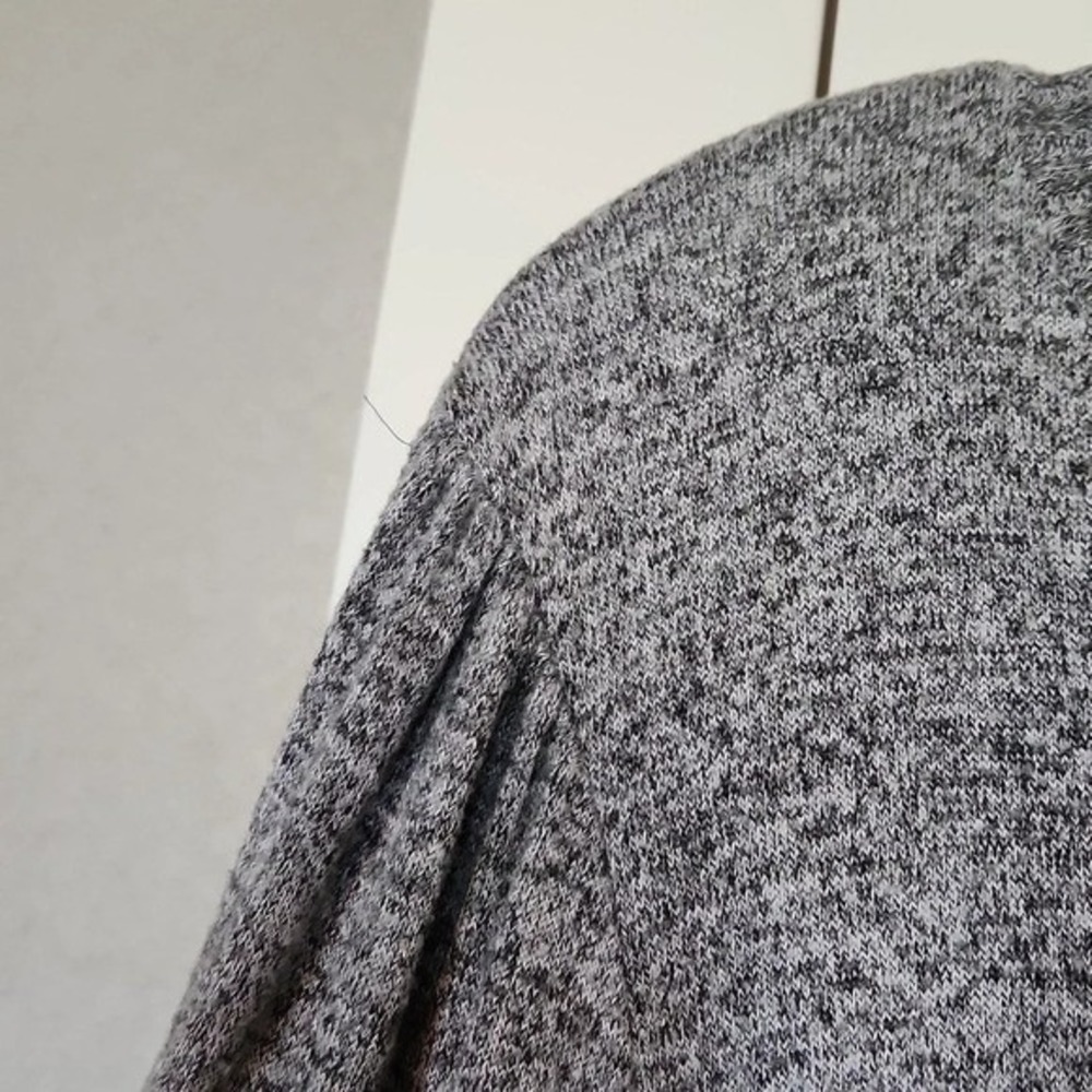 A‎ New Day Heathered Gray Long Sleeve Knit Top Women's XL Made in Nicaragua - Picture 3 of 8